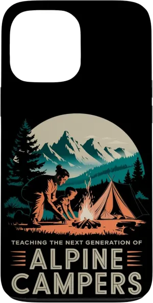 Teaching the Next Generation of Alpine Camper Alpine Camping Case for iPhone 13 Pro Max