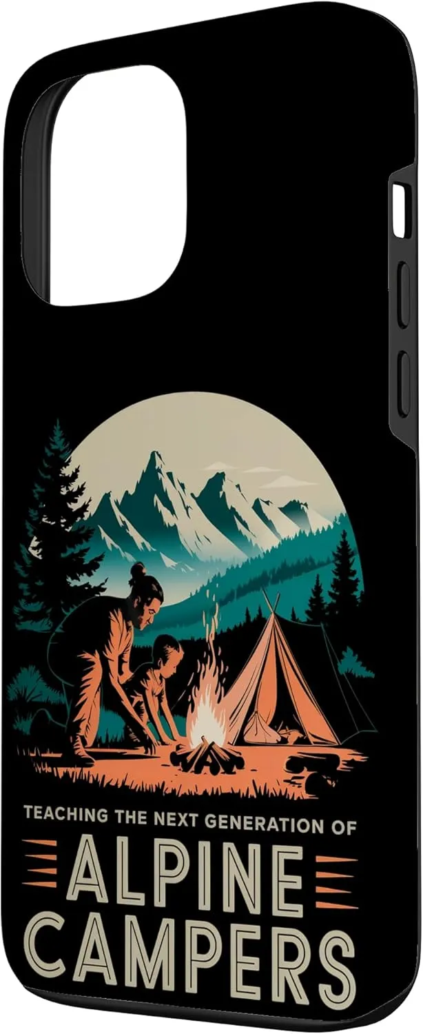 Teaching the Next Generation of Alpine Camper Alpine Camping Case for iPhone 13 Pro Max