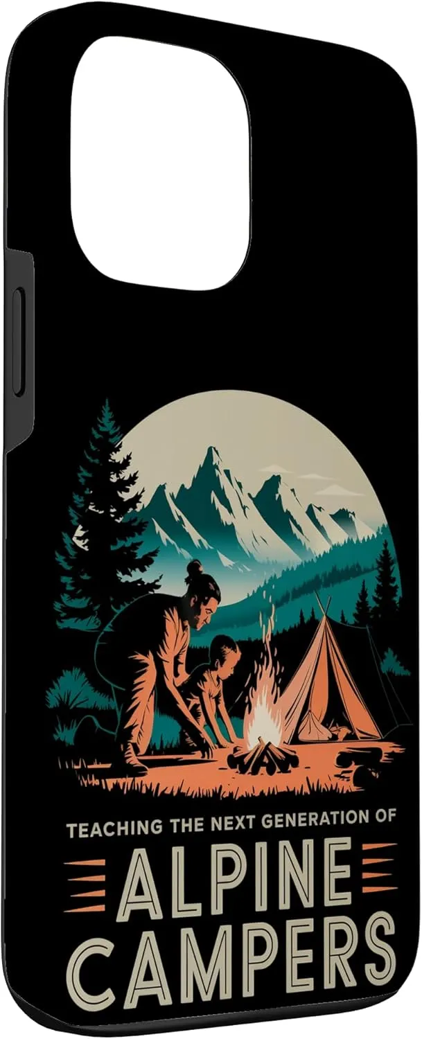Teaching the Next Generation of Alpine Camper Alpine Camping Case for iPhone 13 Pro Max