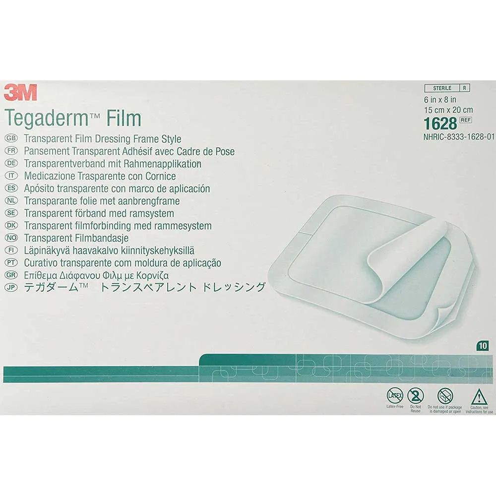 Tegaderm 1628 Transparent Film Dressing, 1 Dressing
