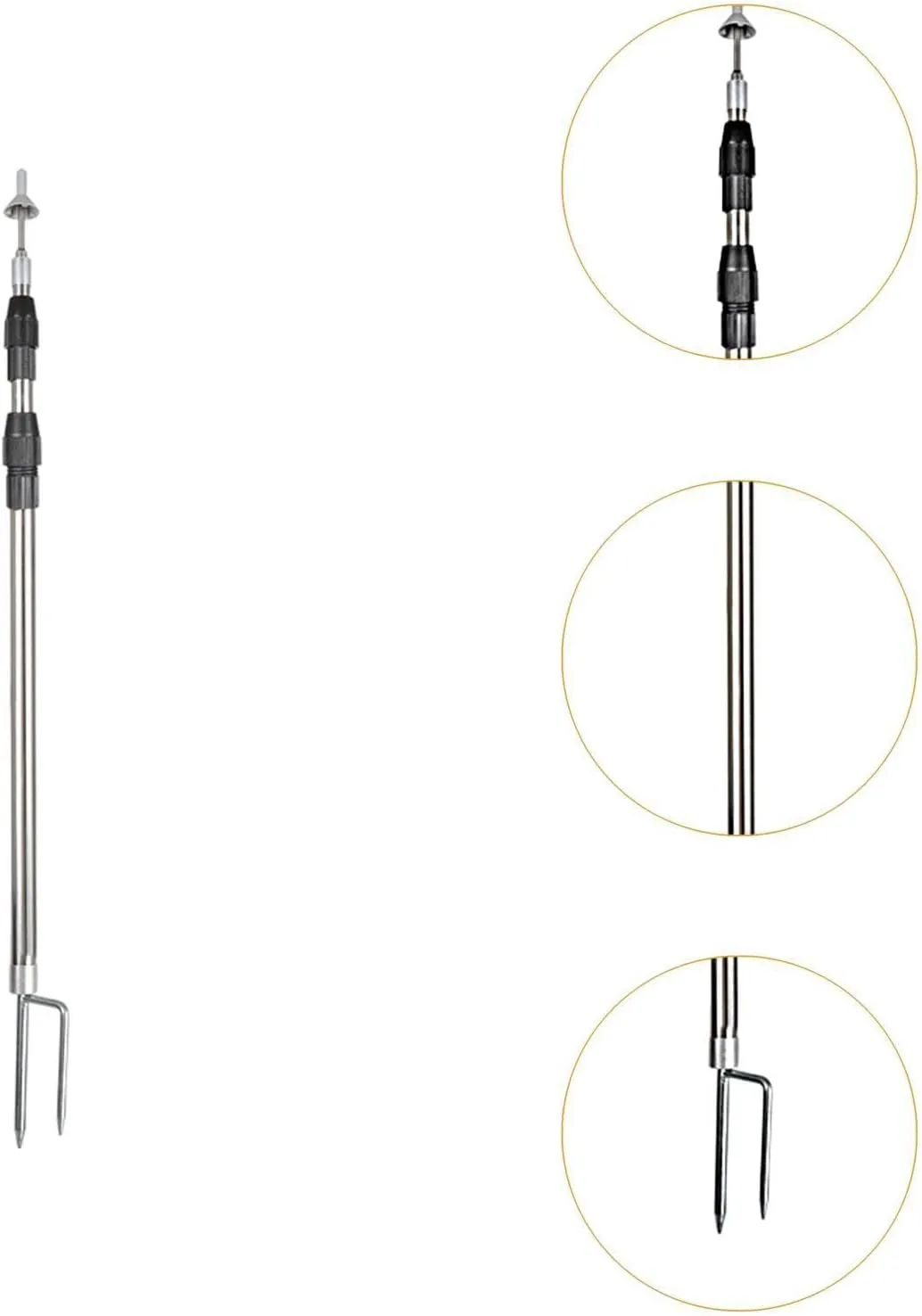 Tent Poles for Tarp Replacement Poles Adjustable Support Pole Awning Poles Tent Pole for Hiking Awning Sports Camping Outdoor