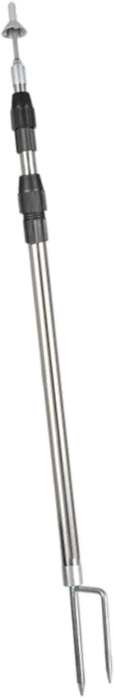 Tent Tarp Poles Replacement Poles Heavy Duty Tent Support Rods Adjustable Stainless Steel Tent Pole Awning Poles for Hiking