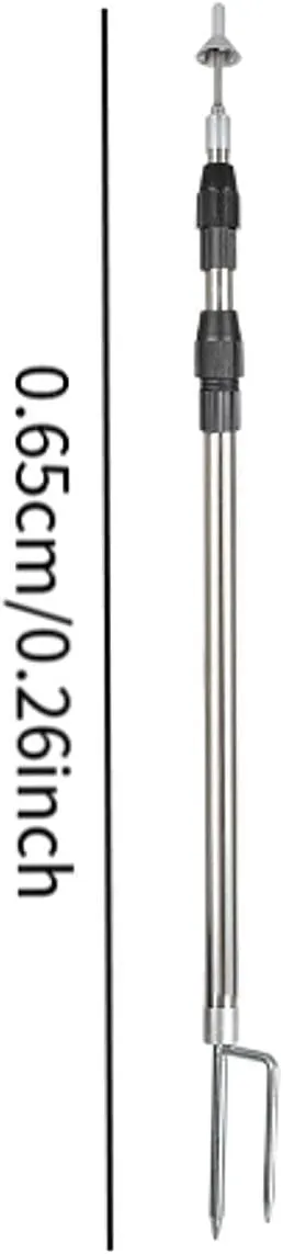 Tent Tarp Poles Replacement Poles Heavy Duty Tent Support Rods Adjustable Stainless Steel Tent Pole Awning Poles for Hiking