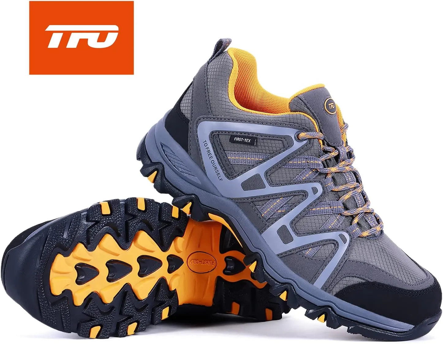 TFO Hiking Shoes Men's Waterproof Air Circulation Insole Ankle Support Non-Slip Lightweight for Outdoor Trekking Walking