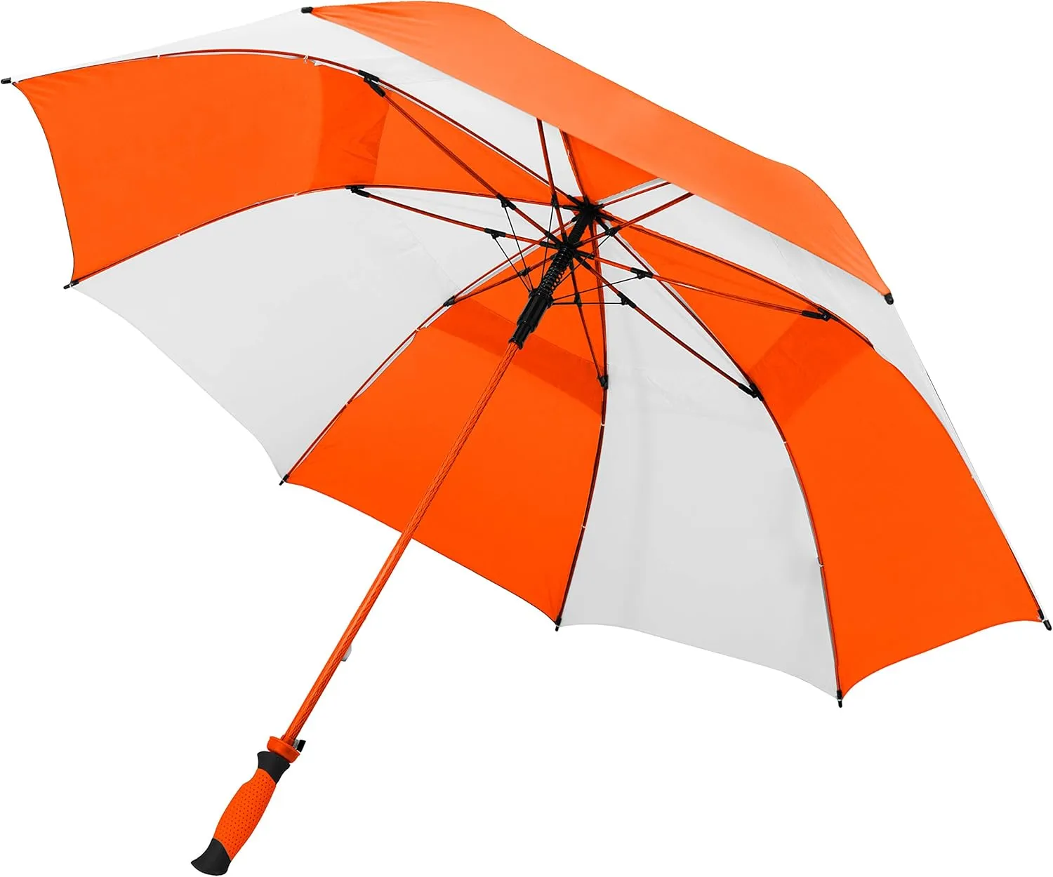 The Paramount Vented Large 64 inch Windproof Automatic Open Double Canopy Golf Umbrella for Rain, Wind and Sun, Strong & Lightweight Oversized Golf Umbrella with Wind Vent for Men & Women
