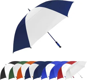 The Paramount Vented Large 64 inch Windproof Automatic Open Double Canopy Golf Umbrella for Rain, Wind and Sun, Strong & Lightweight Oversized Golf Umbrella with Wind Vent for Men & Women