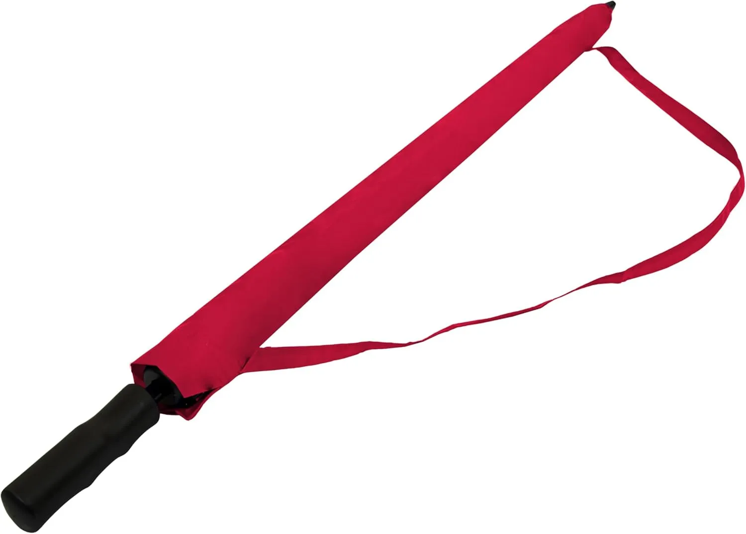 The Vented Tornado 64" Large Oversize Windproof Automatic Open Golf Umbrella, Heavy Duty Thick Fiberglass Ribs Waterproof Wind Vent Portable 2 Person Golf Umbrella for Men and Women - Red/White