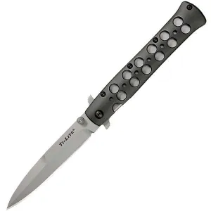 Ti-Lite, Aluminum Handle, Bead Blast Plain w-Clip, 4 inch