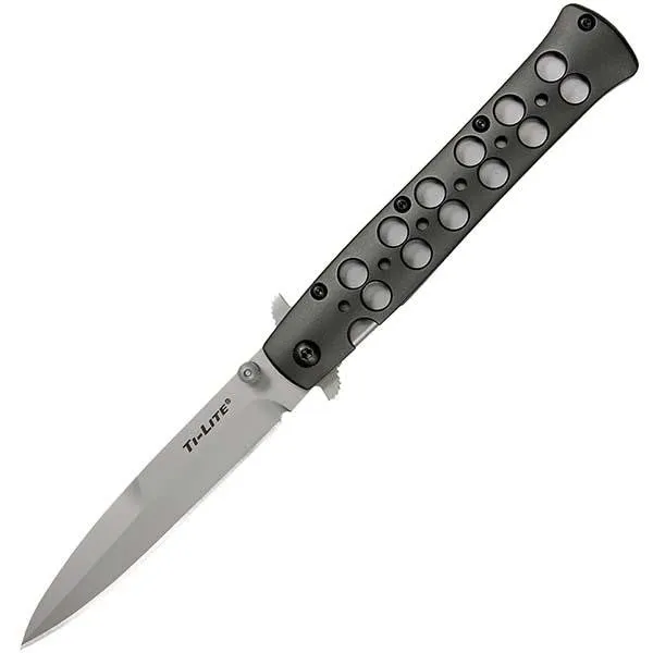 Ti-Lite, Aluminum Handle, Bead Blast Plain w-Clip, 4 inch