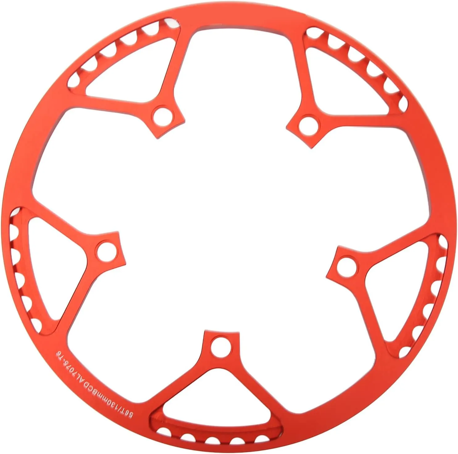 Topyond Bike Chainring 56t 130bcd, Lightweight Aluminum Alloy Chainwheel with Safe Guard Plate, CNC Machined Chainring for Folding Bikes