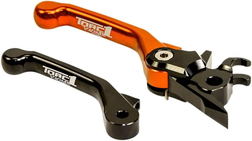 TORC1 Racing Vengeance V2 Flex Front Brake Lever Black/Orange for KTM 380 MXC 2000-2002