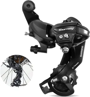 Tourney Rear Derailleur RD-TY300 6/7Speed Rear Derailleur Direct Mount for Mountain Bike Road Bike Snowmobile Trail Bike