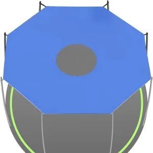 Trampoline Shade Cover for 8 Poles Trampoline, Outdoor Sun Protection Trampoline Top Cover Waterproof Anti-UV Canopy