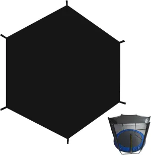 Trampoline Shade Cover, Trampoline Insulation Sun Protection Canopy, Anti-UV & Leaf Trampolines Sunshade Net Cover