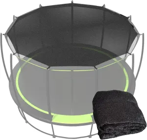 Trampoline Sun Shade Cover 90% Shade Sun Protection Net Outdoor Trampoline Anti-UV Top Cover, No Leaves, Black Canopy