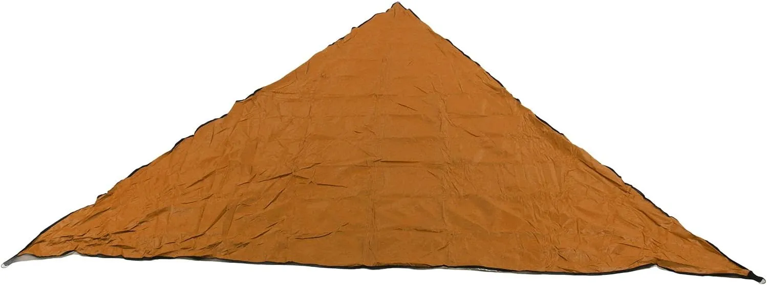 Triangle Sun Shade Sail Canopy Waterproof Pool Shade Outdoor Awning UV Block Patio Garden (Orange)