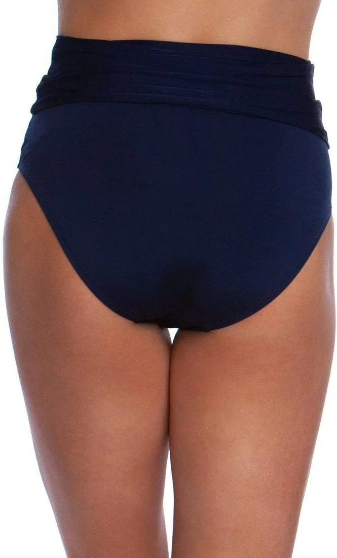 Trina Turk Women's High Waist Roll Up Hipster Bikini Swimsuit Bottom