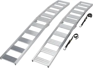 Ultra-Tow Folding Arched Aluminum Loading Ramp Set - 1500-Lb. Capacity, 90in.L