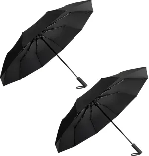 Umbrella for Rain and UV Sun Protection, Compact Portable Travel Car Folding Umbrella, Windproof Lightweight Automatic Open and Close UPF50  for Men Women 10 Ribs