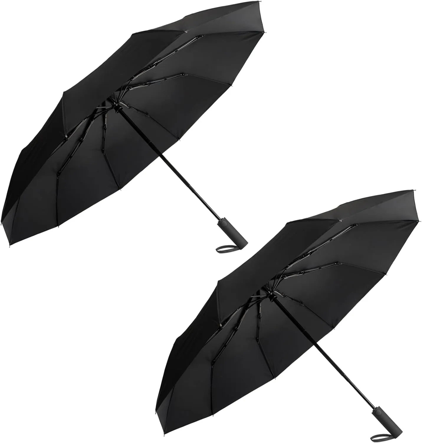 Umbrella for Rain and UV Sun Protection, Compact Portable Travel Car Folding Umbrella, Windproof Lightweight Automatic Open and Close UPF50  for Men Women 10 Ribs