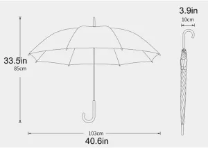 Umbrellas for Rain Umbrella Large Stick Umbrella Windproof Waterproof Solid Color Rain Canopy Vented Cane Umbrella Umbrellas for Rain Windproof (Color : Pink)