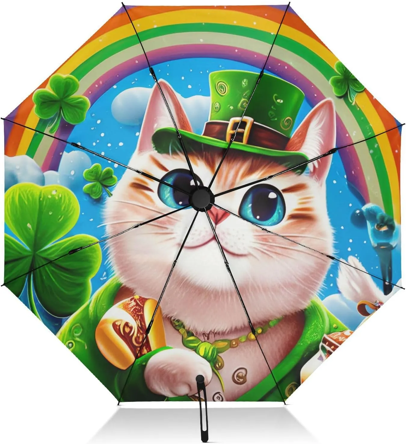 Umbrellas for Rain, Windproof Compact Umbrella for Purse, Ideal for Car, Purse, Men and Women, St
