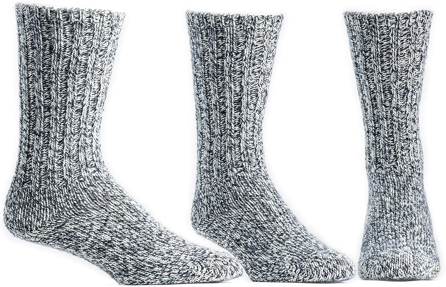 Unisex Merino Wool House Socks/Ragg Socks - 3 Pairs for Men and Women