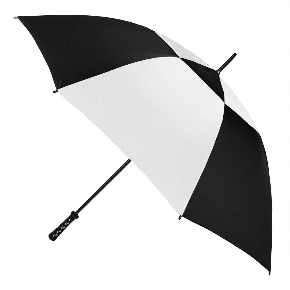 UPF50  Black & White Monsoon Extra Large Size Golf with chord reinforcement