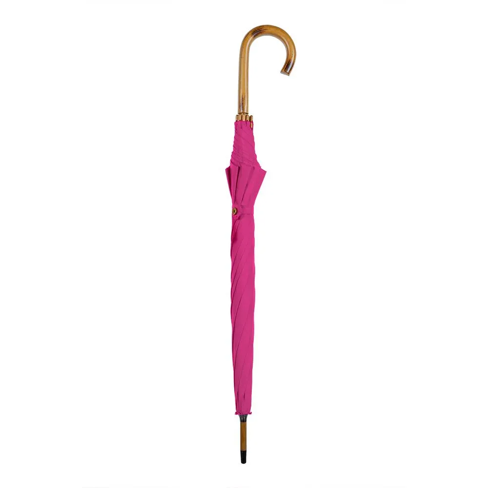 UPF50  Fucshia Pink Wooden Classic Walking Length
