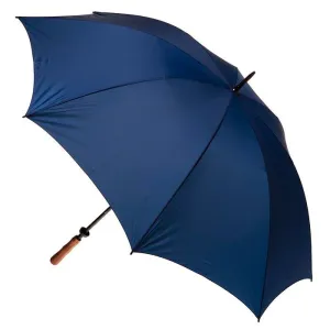 UPF50  Navy Blue Albatross Windproof Manual Golf With Wood Handle