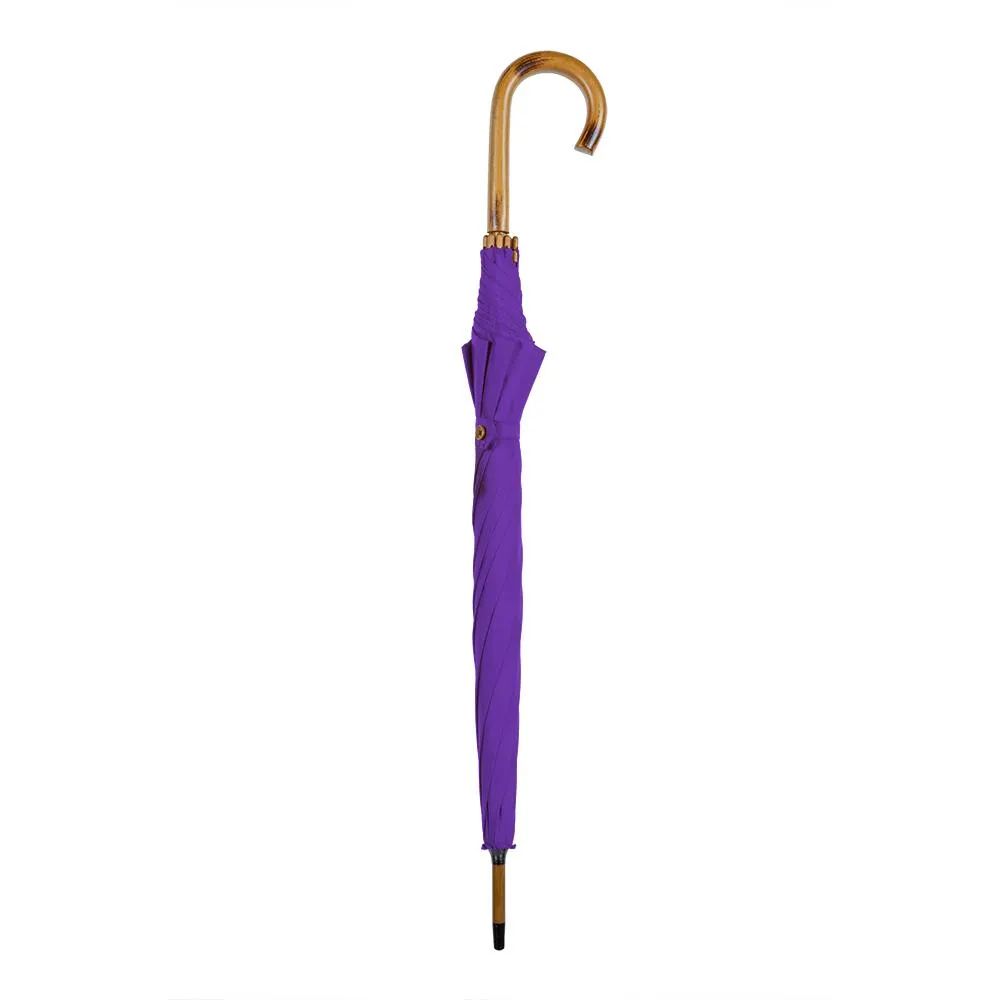 UPF50  Purple Wooden Classic Walking Length