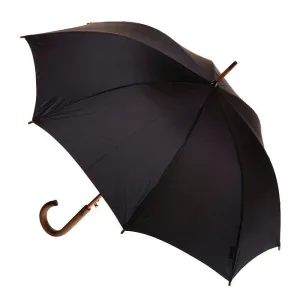 UPF50  Stylish Auto Open Walking Length with Wood Hook Handle