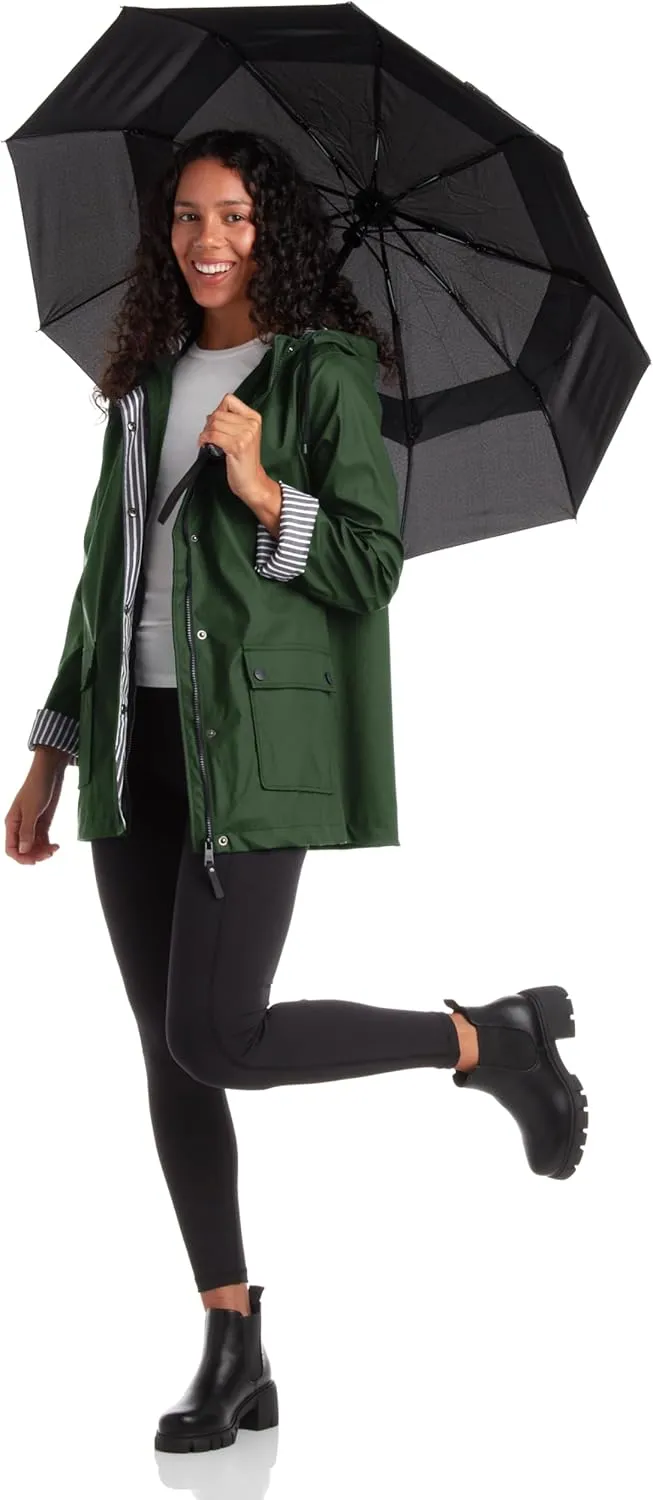URBAN REPUBLIC Rain Jacket Women - Lightweight Waterproof Windbreaker for Women (S-3XL)