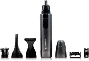 URBANER Beard Trimmer for Men, Waterproof Grooming Kit, Portable Nose and Ear Hair Clippers, 6 Pieces Set, Battery Included, Mustache Trimmer Gift for Men, MB-980