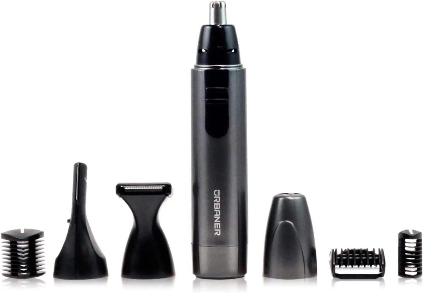 URBANER Beard Trimmer for Men, Waterproof Grooming Kit, Portable Nose and Ear Hair Clippers, 6 Pieces Set, Battery Included, Mustache Trimmer Gift for Men, MB-980