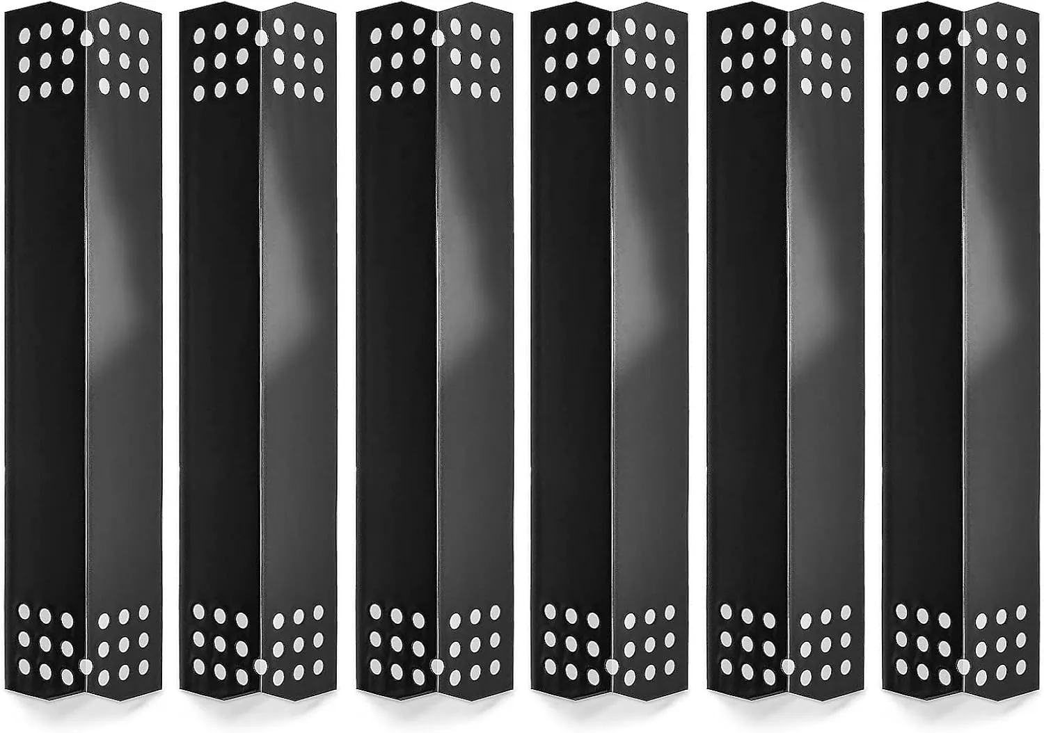 Utheer Grill Replacement Parts for Nexgrill 720-0896B 720-0896C 720-0882A 720-0896 720-0925 Grills,6 Pack Heat Plates Flame Tamers for Nexgrill Deluxe 6 Burner Grills,Grill Master 720 0697 Heat Plates