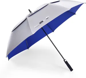 UV Protection UPF 50  Golf Umbrella 62/68 Inch Large Umbrella Automatic Open Sun Umbrella Windproof Vented And Sturdy Construction Shade For Rain And Blocking Sun