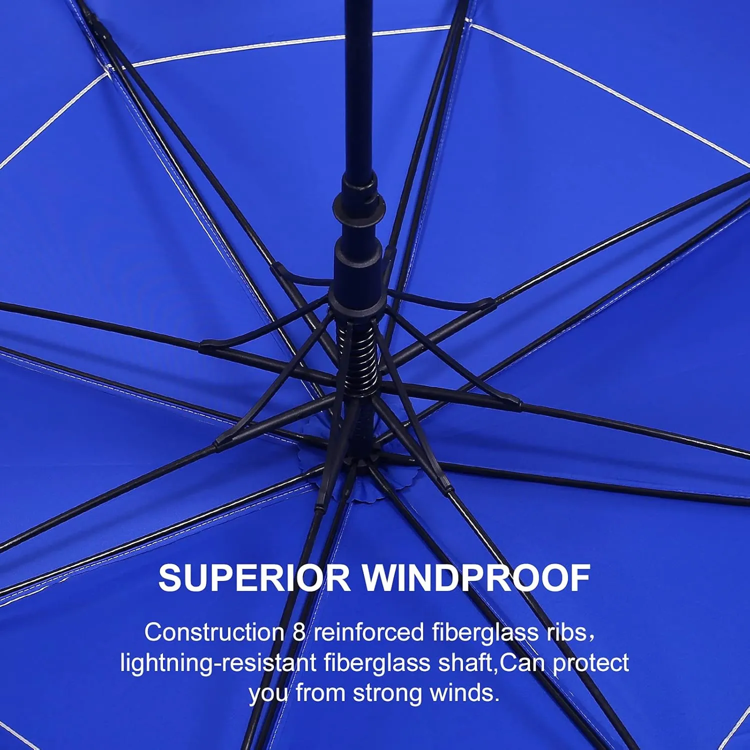 UV Protection UPF 50  Golf Umbrella 62/68 Inch Large Umbrella Automatic Open Sun Umbrella Windproof Vented And Sturdy Construction Shade For Rain And Blocking Sun