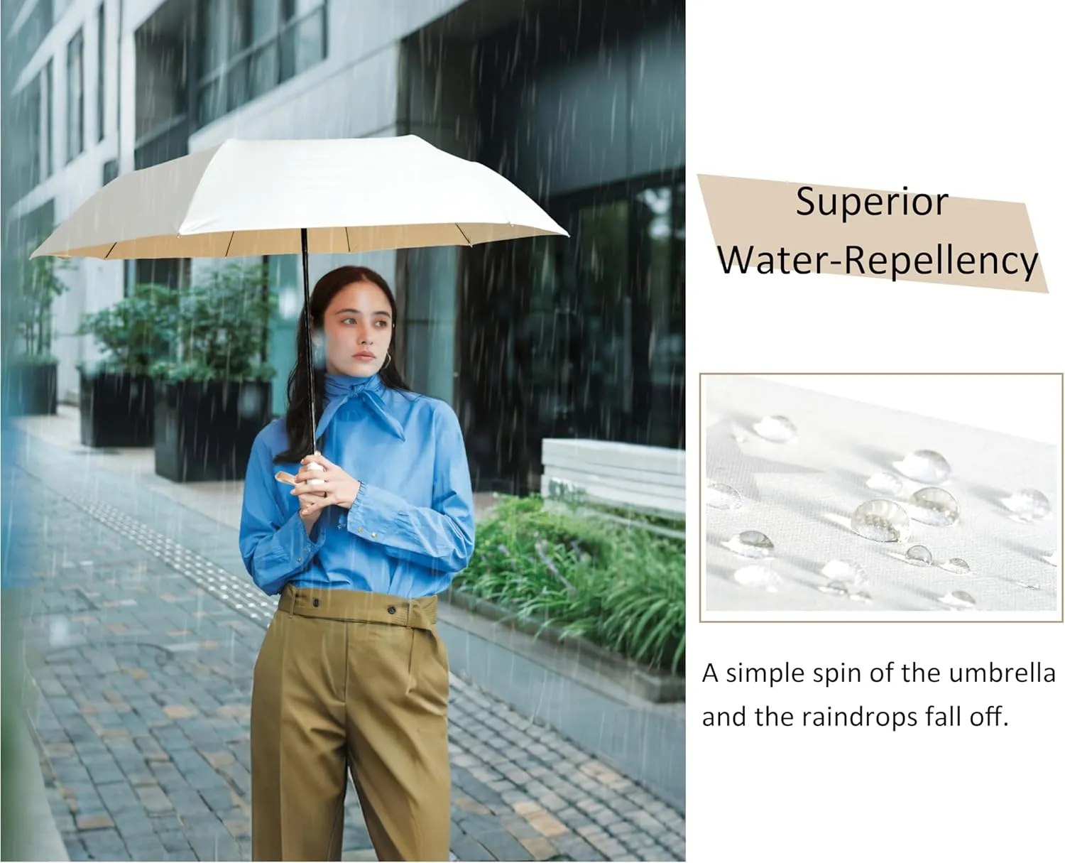 UV Sun Umbrella Compact for Rain Folding Travel Umbrella Automatic Open Close UPF 50  Windproof Rainproof