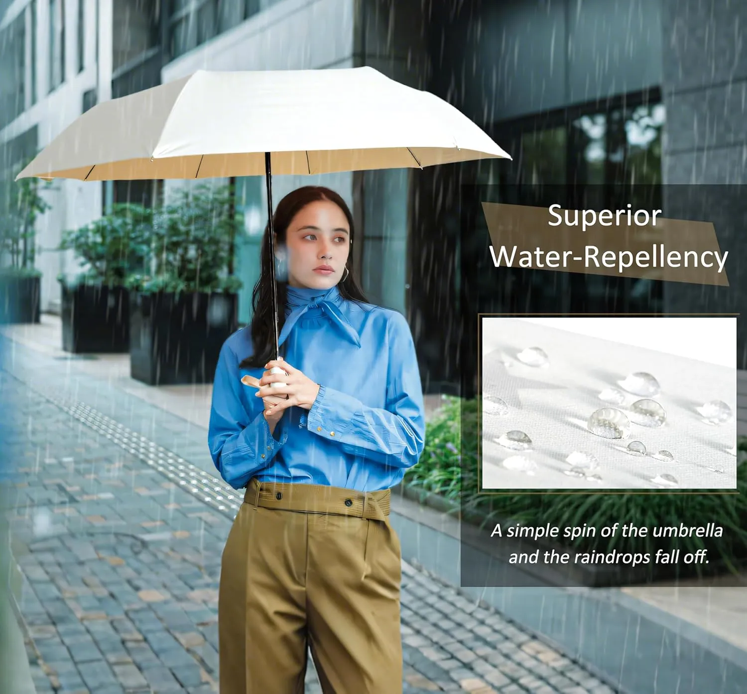 UV Sun Umbrella Compact for Rain Folding Travel Umbrella Automatic Open Close UPF 50  Windproof Rainproof