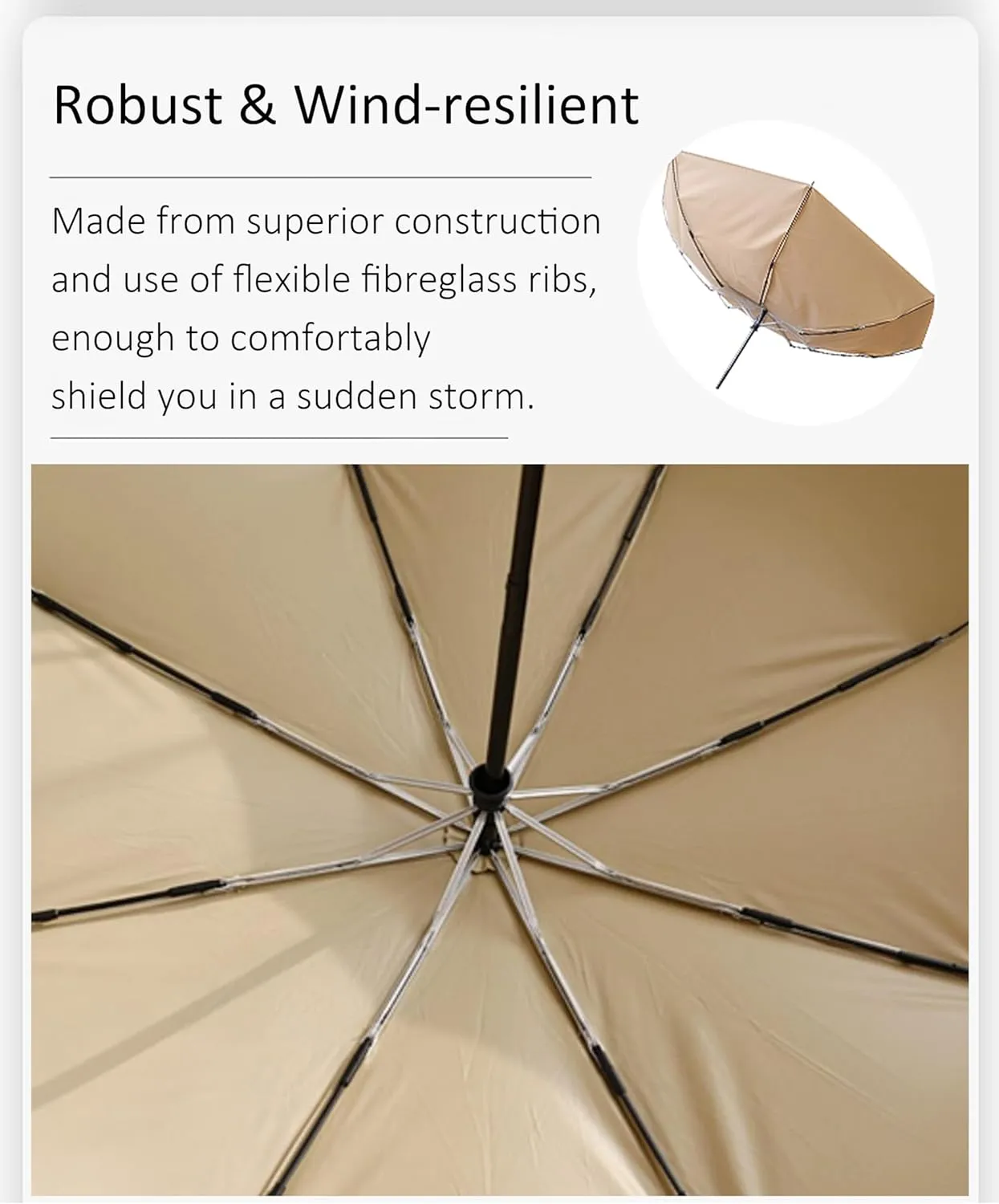 UV Sun Umbrella Compact for Rain Folding Travel Umbrella Automatic Open Close UPF 50  Windproof Rainproof