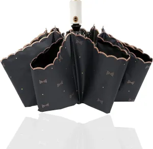 UV Sun Umbrella Compact for Rain Folding Travel Umbrella Automatic Open Close UPF 50  Windproof Rainproof