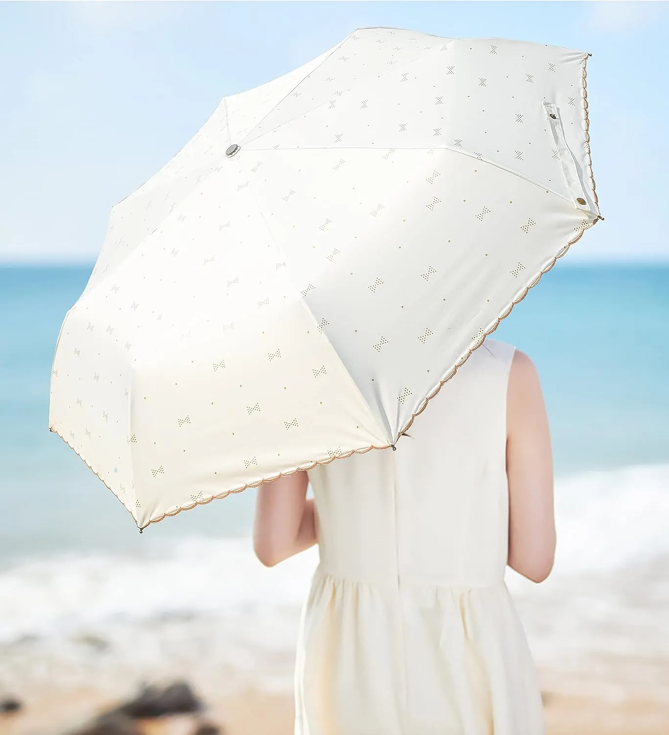 UV Sun Umbrella Compact for Rain Folding Travel Umbrella Automatic Open Close UPF 50  Windproof Rainproof