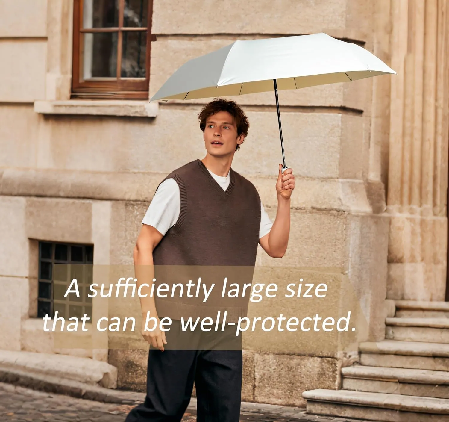 UV Sun Umbrella Compact for Rain Folding Travel Umbrella Automatic Open Close UPF 50  Windproof Rainproof