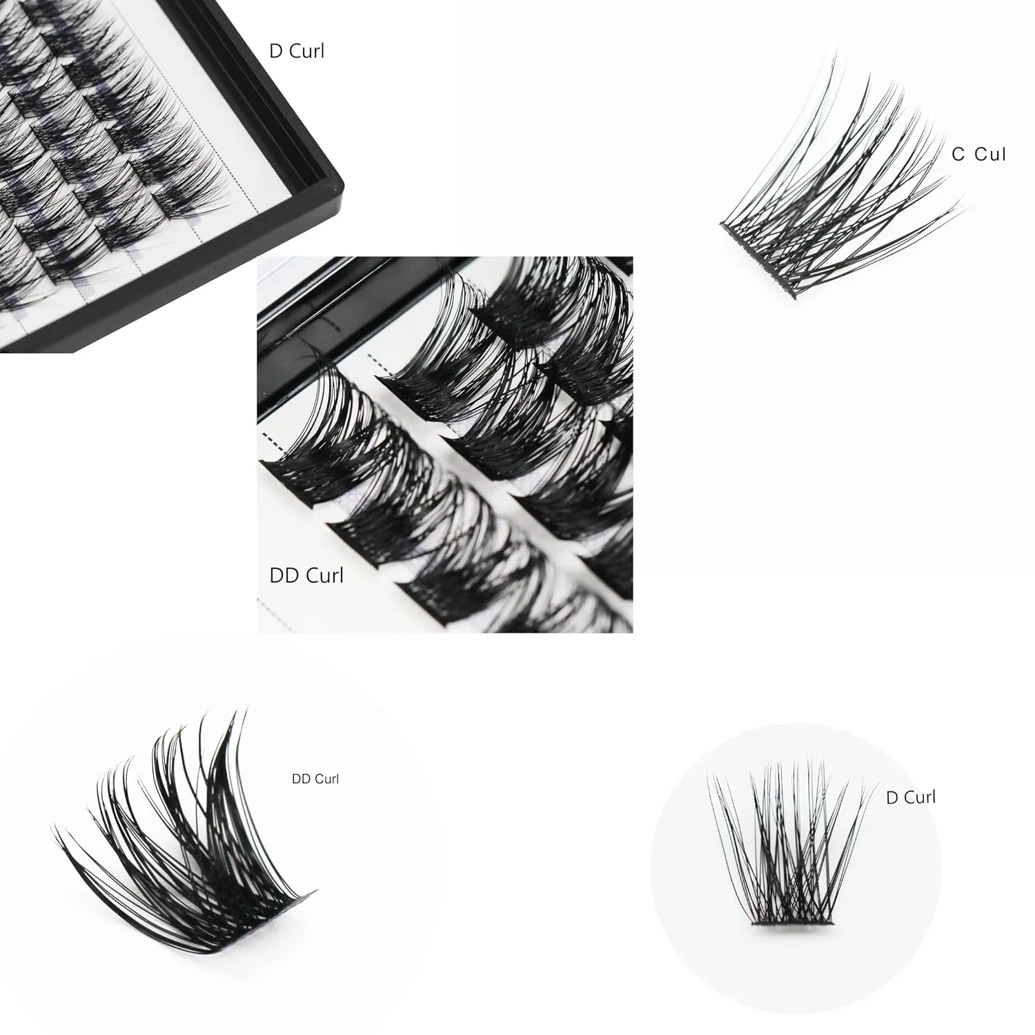 →VAYATOR Lashes Mixed Kit/False Lashes Lash Bond & Seal Kit Multiple styles To Choose 8-20mm Mix D Curl/DD Curl Makeup Cluster Grafting Eyelashes Individual Extension (10-16mm Mixed Lashes Kit)