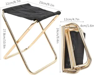 VBESTLIFE Camping Stool, Compact Fishing Stool Footrest Stool for Quick Rest,Fishing,Picnic,Travel
