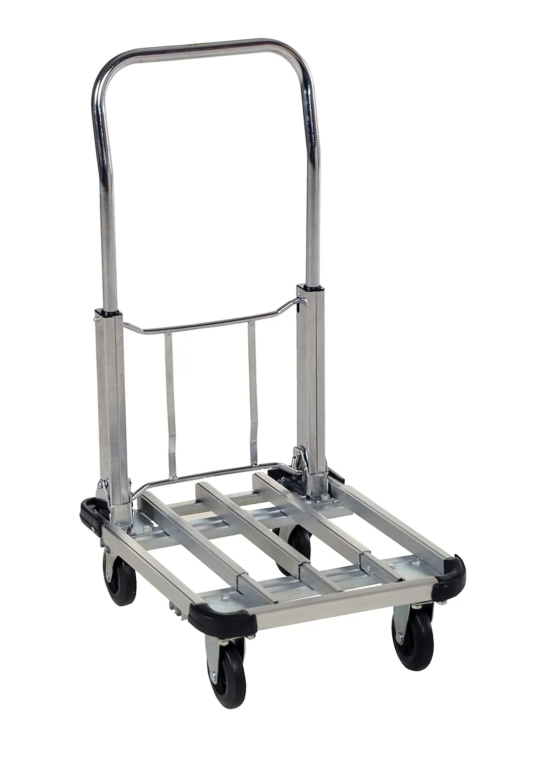 Vestil FAPT-1628 Aluminum Fold Up Platform Truck, 300 lbs Capacity, 28" Length x 16" Width, 6-1/2" Deck Height