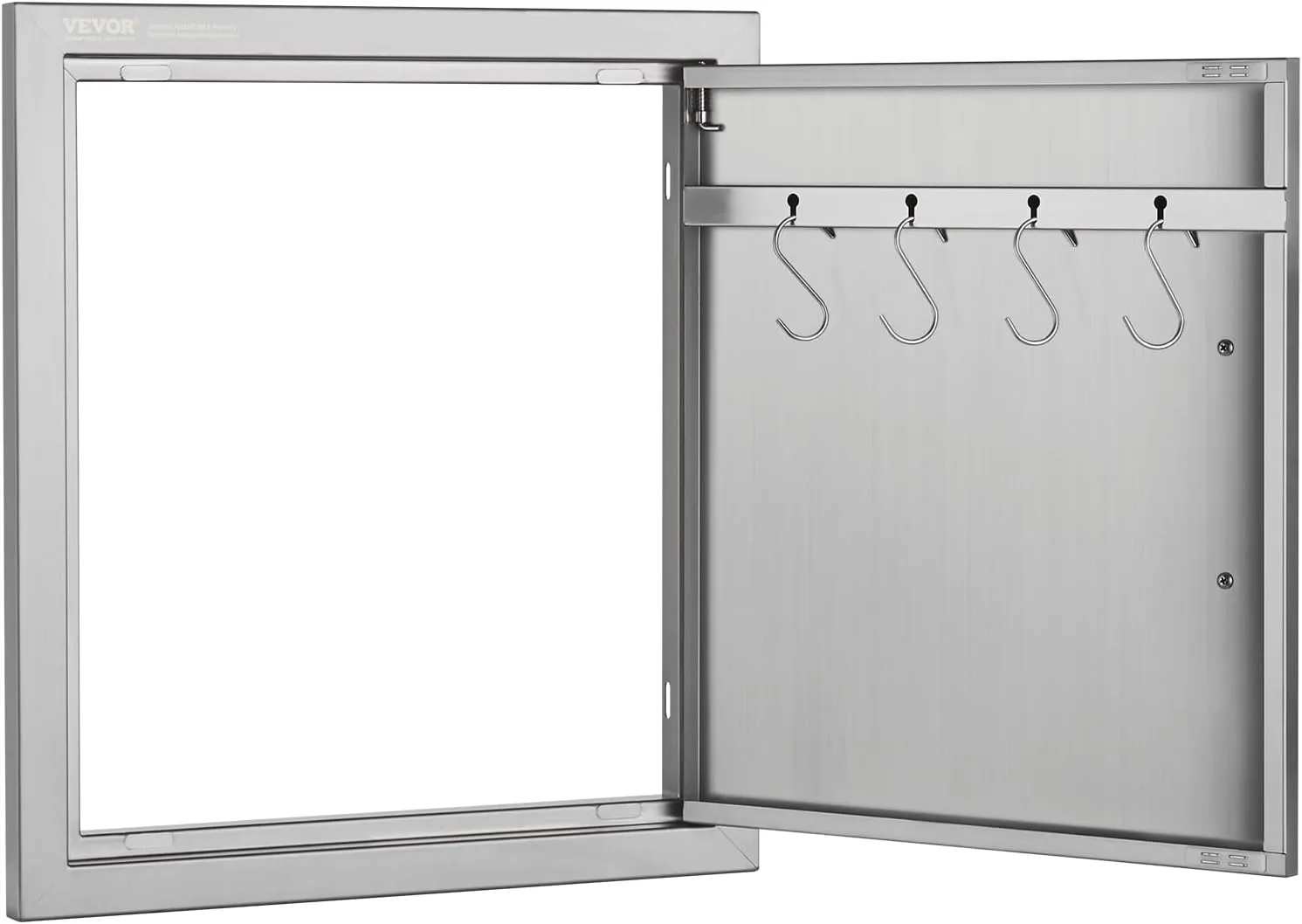 VEVOR BBQ Access Door 18W x 20H Inch, Vertical Single BBQ Door Stainless Steel, Outdoor Kitchen Doors for BBQ Island, Grill Station, Outside Cabinet