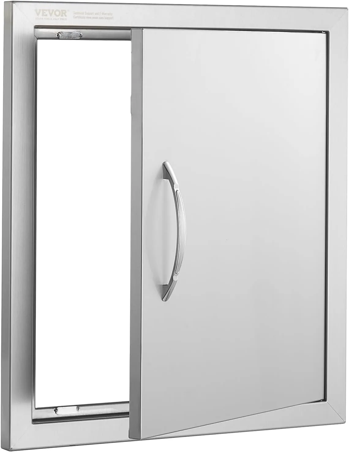 VEVOR BBQ Access Door 18W x 20H Inch, Vertical Single BBQ Door Stainless Steel, Outdoor Kitchen Doors for BBQ Island, Grill Station, Outside Cabinet
