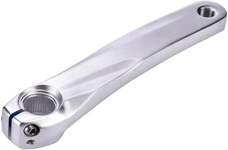 VGEBY Crank Arm, Aluminum Alloy Mountain Left Hand Crank Arm Fixing Bolt Screws (Silver) Repair Hardware Tools Supplies Left Crank Arm 170Mm Silver M580